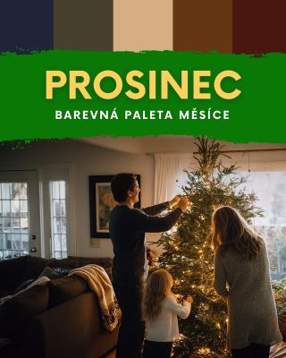 Objevte prosincovou barevnou paletu ❄️ Harmonie odstínů, které spolu ladí, dodá interiéru teplý a útulný vzhled....